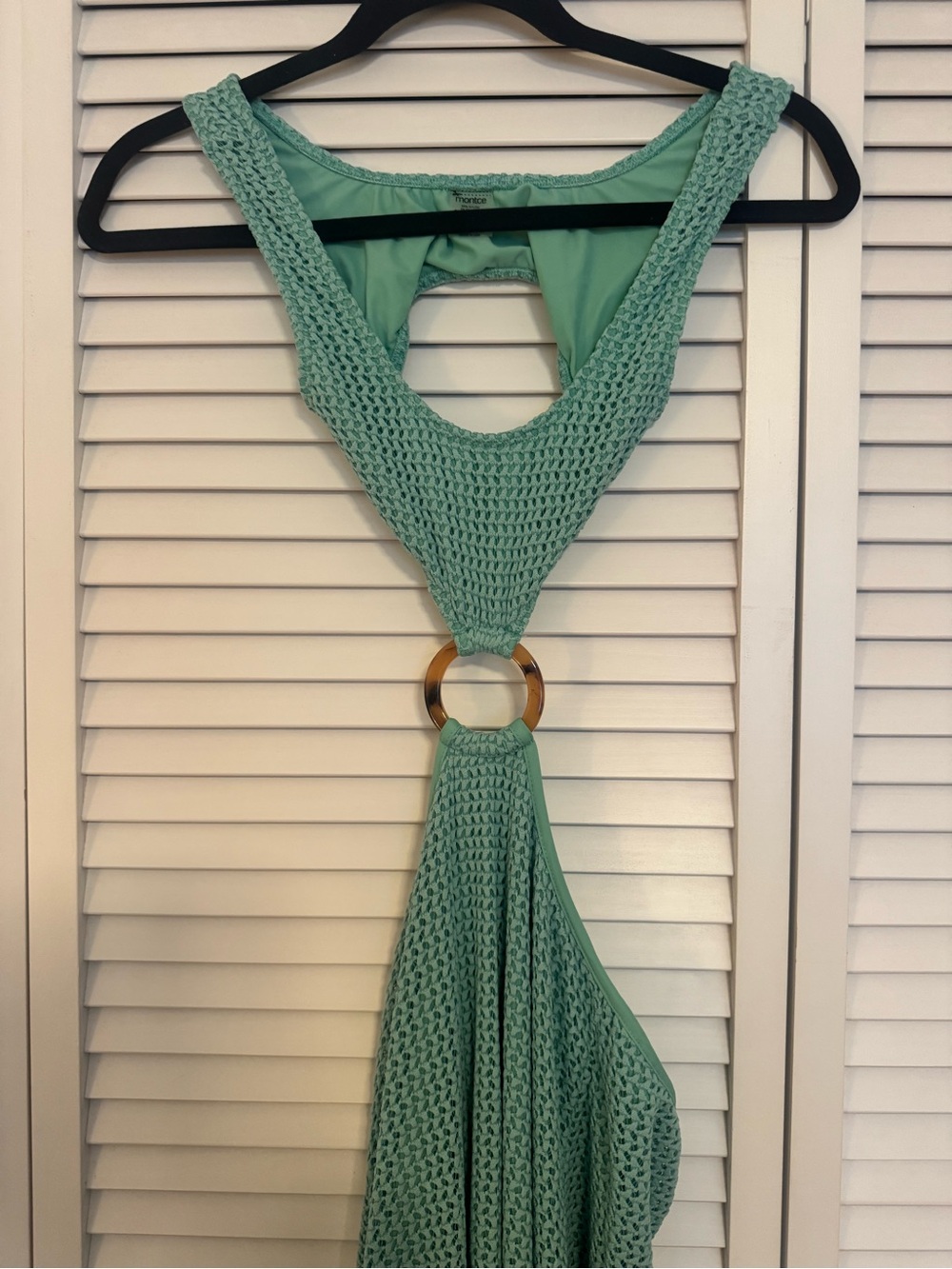 Montce Turquoise Crochet KY dress with Tortoiseshell Ring - Picture 2 of 3